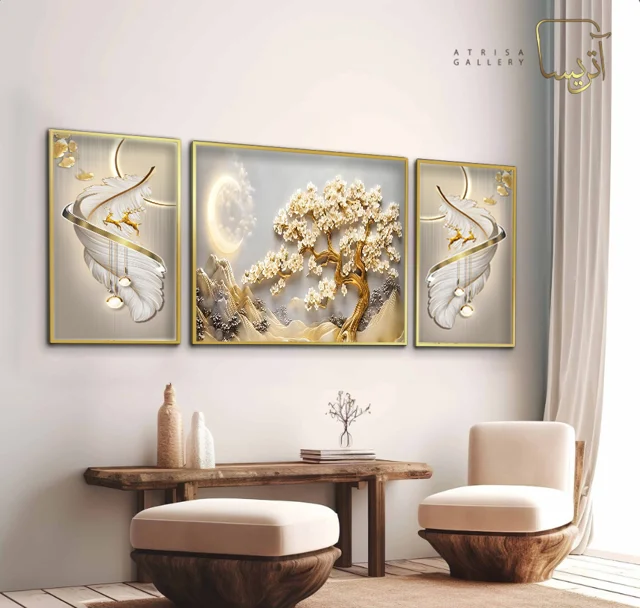 تابلو طرح درخت مدرن کد 3711