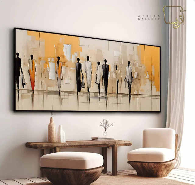 تابلو طرح چهره آبستره مدرن کد 382.4