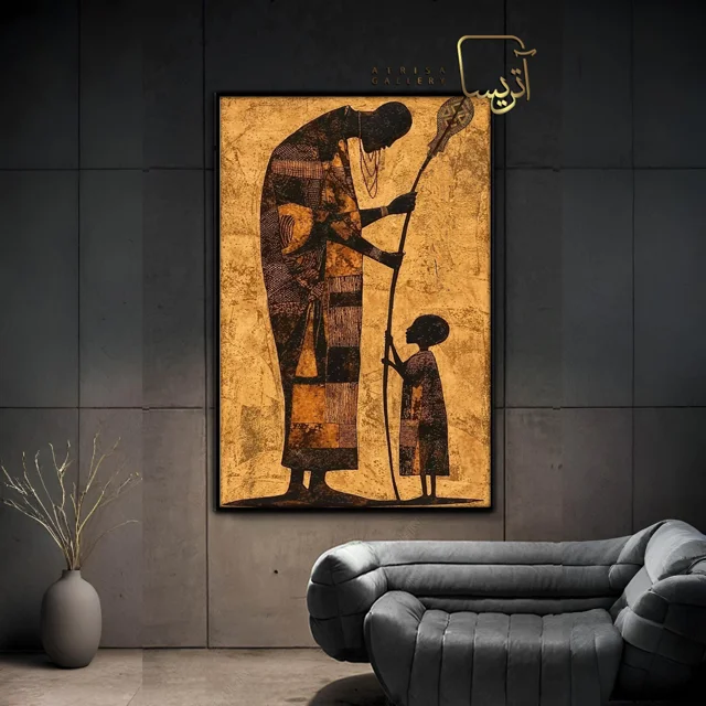 تابلو طرح چهره انتزاعی مدرن کد 395.4